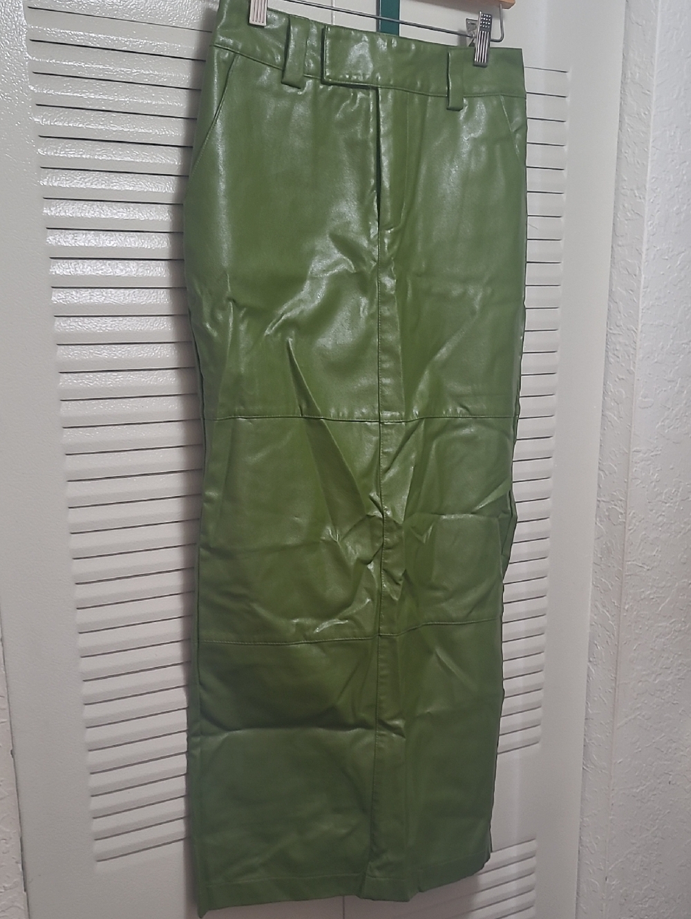 Forever 21 Lime Leather Skirt